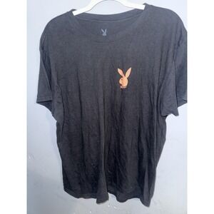 Playboy Shirt‎ Mens XL Black Graphic Tee T-Shirt Logo Bunny Streetwear